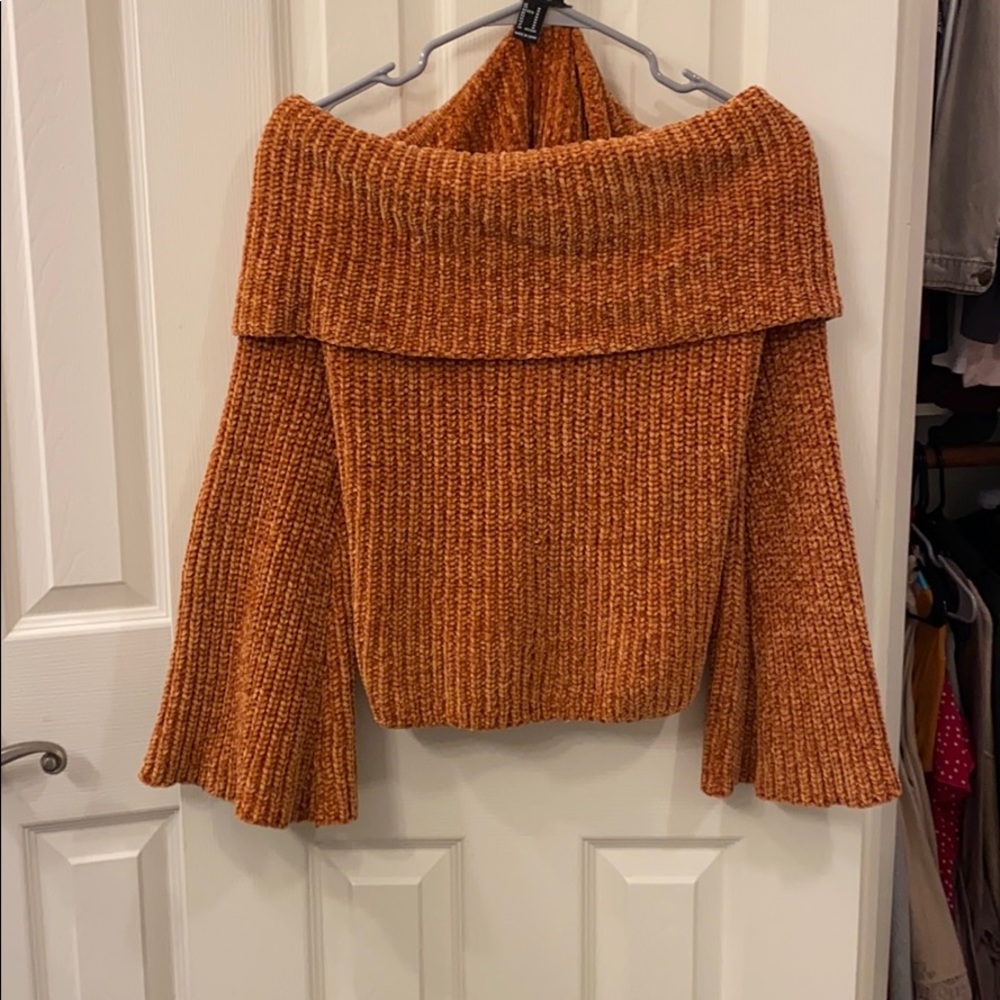 Forever 21 off the shoulder Fall Sweater